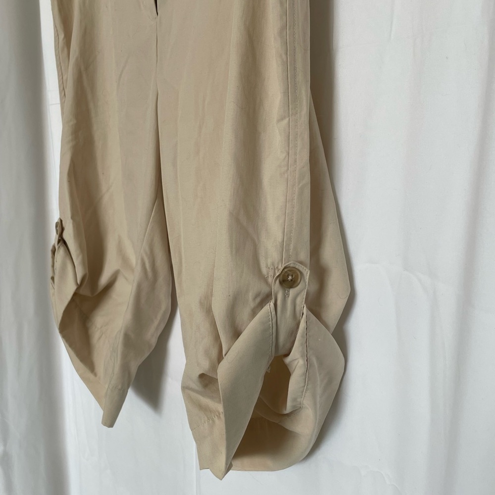 Weatherproof Khaki Shorts Womens Roll Cuff High Rise - Picture 2 of 6